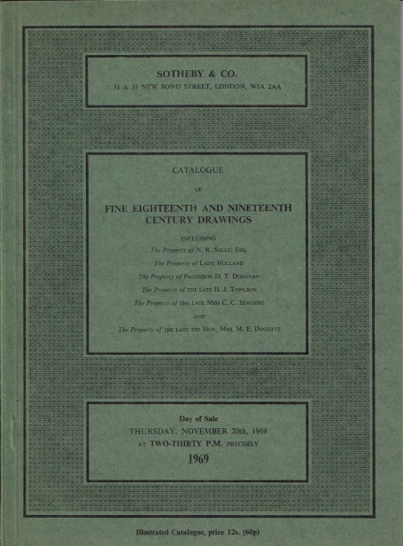 879. Fine eighteenth and nineteenth century drawings
