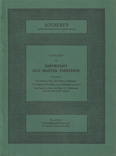 882. Important old master paintings