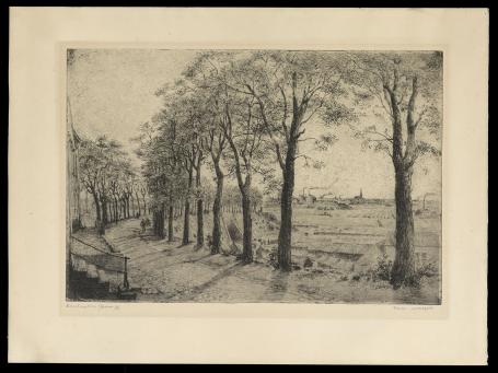 Gesigneerde ets van Romain Malfliet kopen