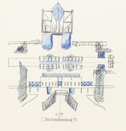 Architecturale litho van Christian Kieckens
