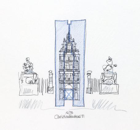 Architecturale litho van Christian Kieckens