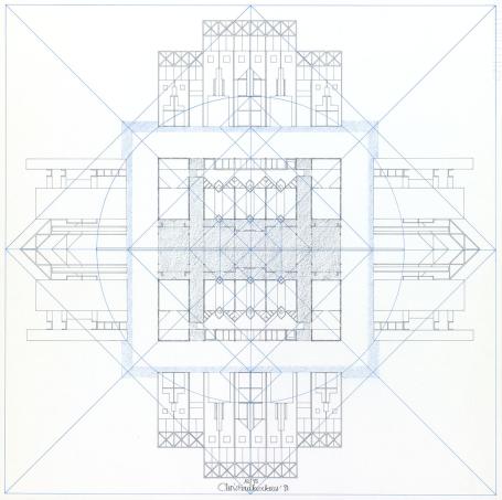 Architecturale litho van Christian Kieckens