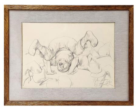 Potloodtekening van Camille d'Havé kopen