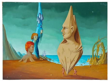 Belgisch surrealisme door de Brusselse schilder Carl Prévot