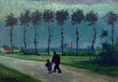 Schilderij van kunstschilder uit Brussel Carlo Van Her