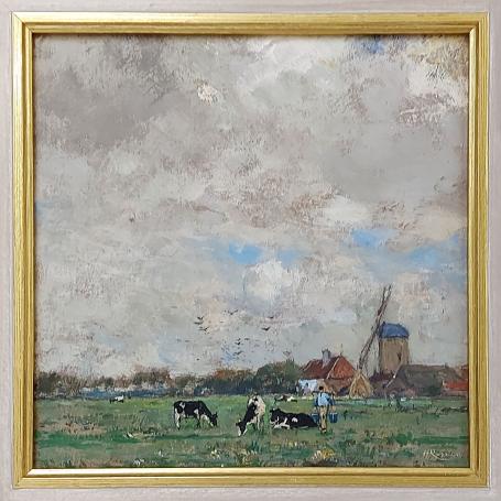 Schilderij van de Belgische kunstenaar Henri Cassiers