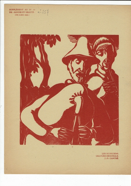 Les Musiciens van de Belgische graveur Jan Frans Cantré