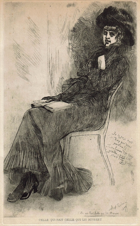 Félicien Rops met een heliogravure