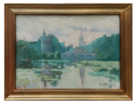 Schilderij van de Brugse schilder Charles Verbrugghe