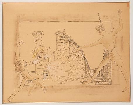 Kunstwerk van de Belgische kunstenaar Chevalier Auguste