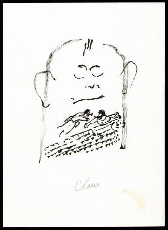 Tekening van Hugo Claus kopen, een Belgische kunstenaar