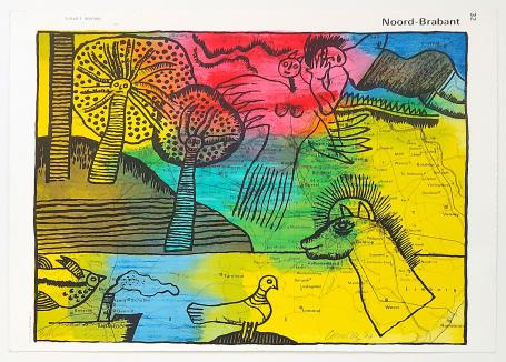 Zeefdruk van Corneille uit 2004