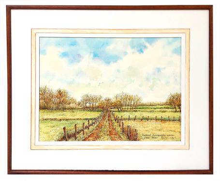 Aquarel van de Mechelse kunstenaar Frans Croes