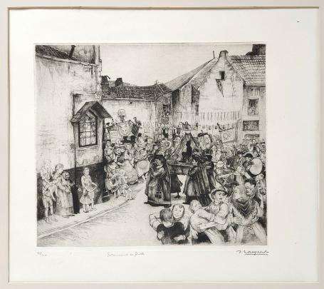 Gesigneerde ets van Désiré Naeyaert kopen