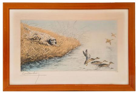 Ets van de Franse kunstenaar Léon Danchin kopen