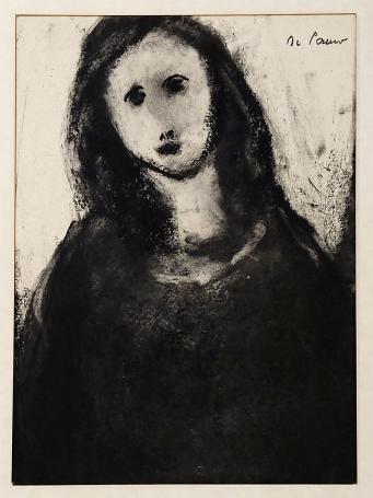 Houtskooltekening van Gabriel De Pauw