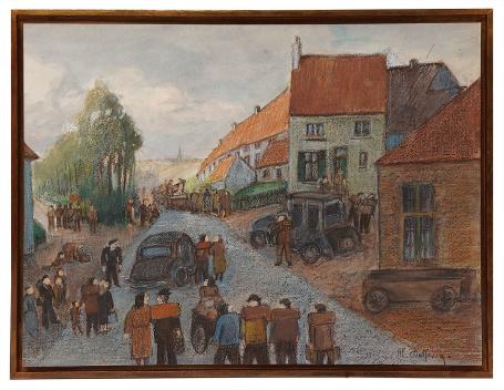 Schilderij van de kunstschilder Al. Delfosse