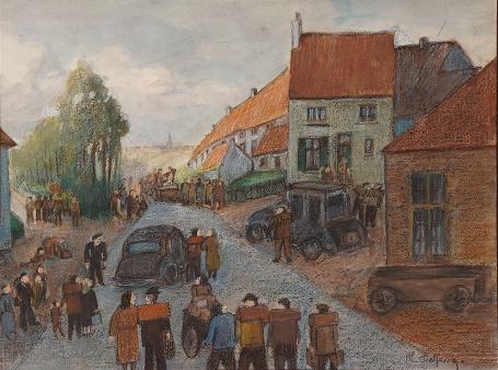 Kunstwerk uit 1940 van de Belgische kunstenaar Delfosse