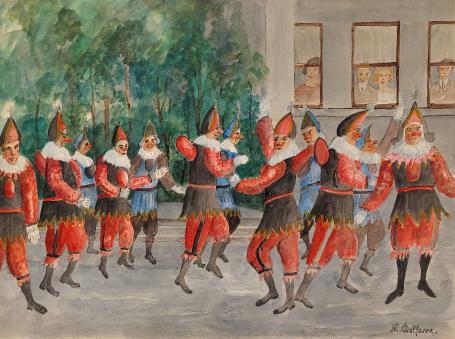 Kunstwerk van de Belgische kunstschilder Delfosse