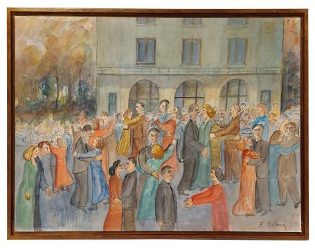 Schilderij van de kunstschilder Al. Delfosse