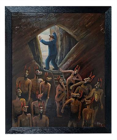 Schilderij van de kunstschilder Al. Delfosse