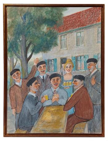 Schilderij van de kunstschilder Al. Delfosse