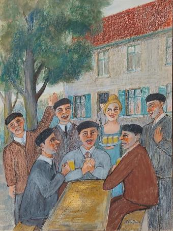 Kunstwerk van de Belgische kunstenaar Delfosse
