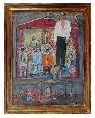 Naïef schilderij van Al. Delfosse kopen