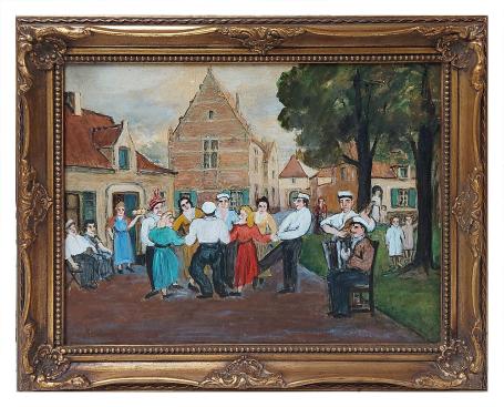 Naïef schilderij van Al. Delfosse kopen