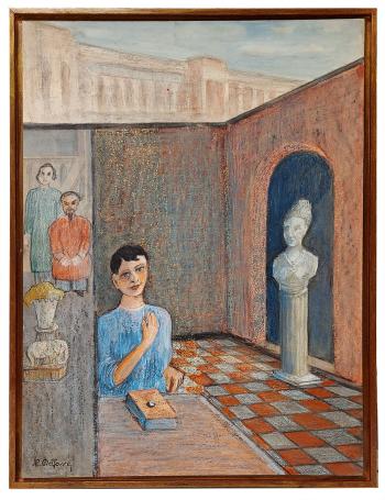 Schilderij van de kunstschilder Al. Delfosse