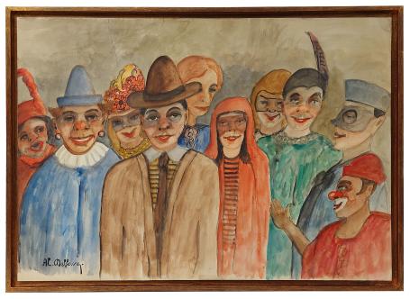 Schilderij van de kunstschilder Al. Delfosse