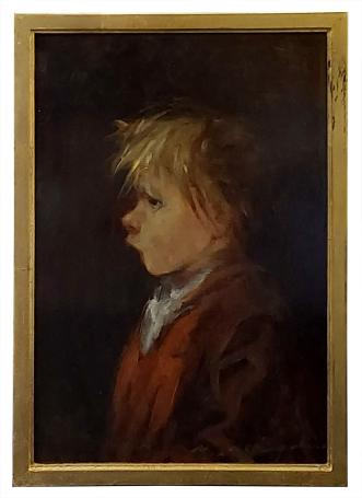 Olieverfschilderij van de Belgische schilderes Marthe De Spiegeleir