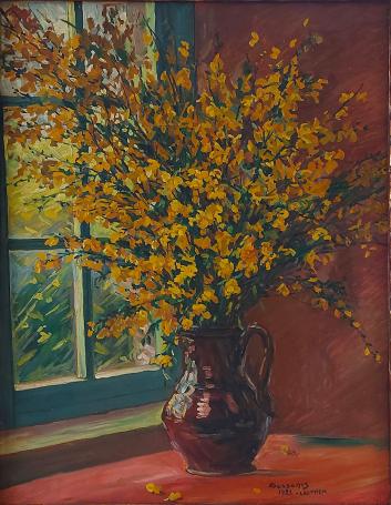 Een schilderij van de Belgische kunstschilder Alfons Dessenis