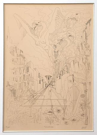 Kunstwerkje op papier van de kunstenaar Dirk Driehuizen kopen