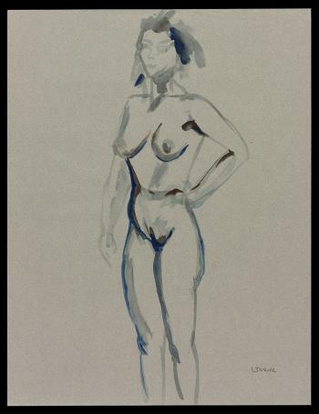 Tekening, aquarel van Irénée Duriez kopen