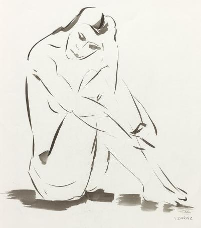 Tekening van Irénée Duriez kopen