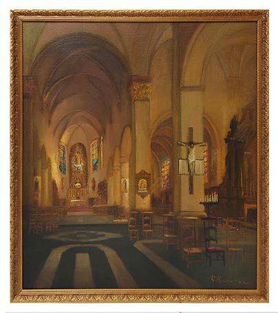 Olieverfschilderij  van de Belgische kunstschilder Raoul Pharasyn