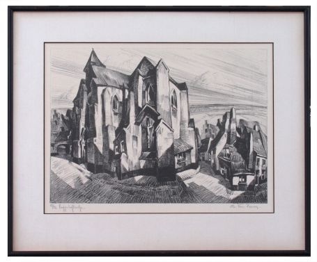 Litho van de Belgische kunstenaar Edmond Van Dooren kopen