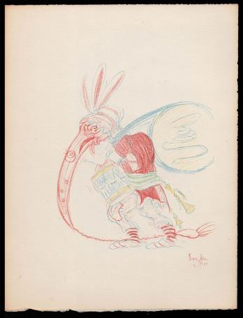 Litho, Le Pituiton au long nez uit 1929 van James Ensor kopen