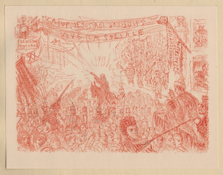 Litho van James Ensor uit 1921