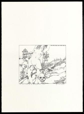 Ronald Ergo met grafisch werk uit 1979