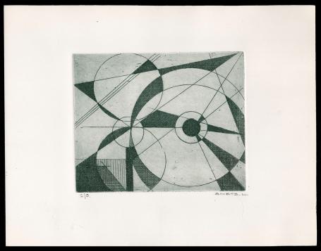 abstracte ets van de graficus Léon Smets