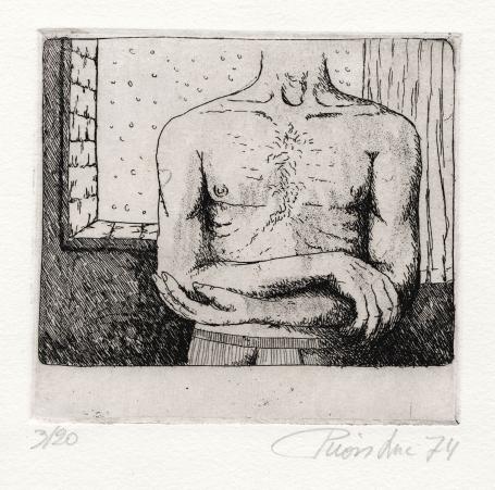 Gesigneerd kunstwerk van de Belgische etser Luc Piron
