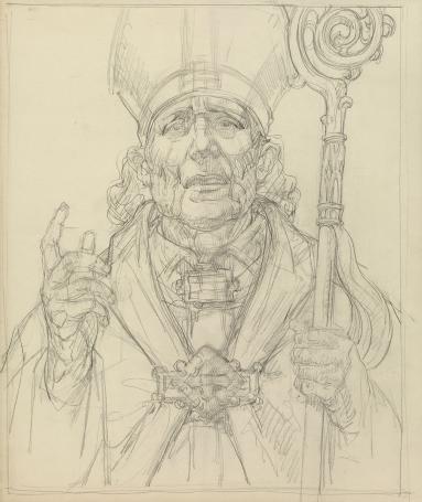 Groot grafisch kunstwerk van Edmond Van Dooren