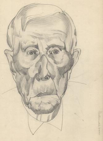 Potloodtekening, Belgische tekenaar Edmond Van Dooren