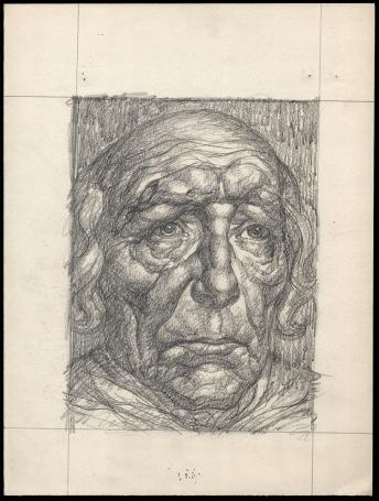 Tekening en ets van de Belgische kunstenaar Edmond Van Dooren kopen