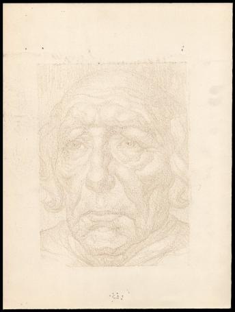 Potloodtekening, Belgische tekenaar Edmond Van Dooren