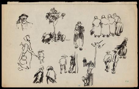 Inkt schetsen van F. Masereel aankopen