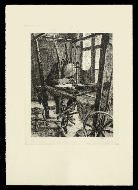tekening van de Belgische etser François Pycke (Frans)