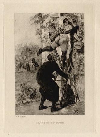 Félicien Rops met een heliogravure uit 1924